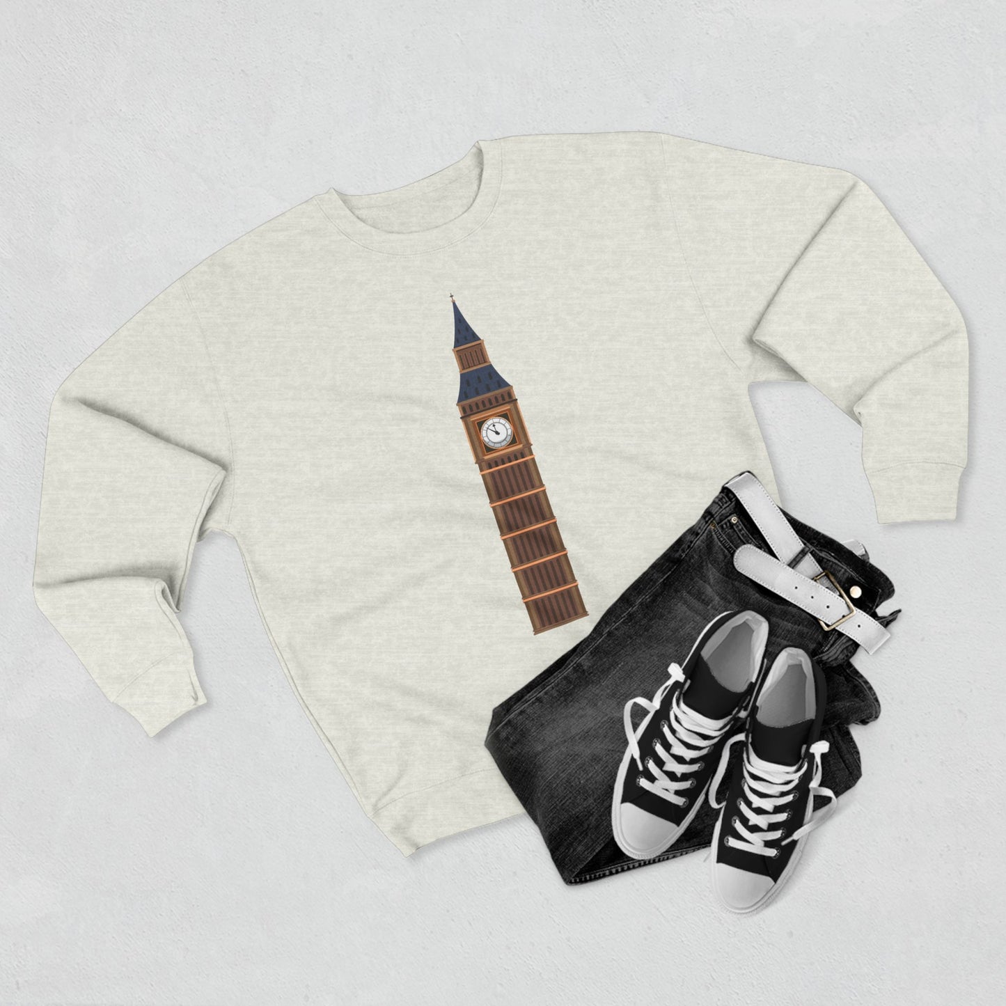 Unisex Crewneck Sweatshirt - Iconic Big Ben Clock Tower