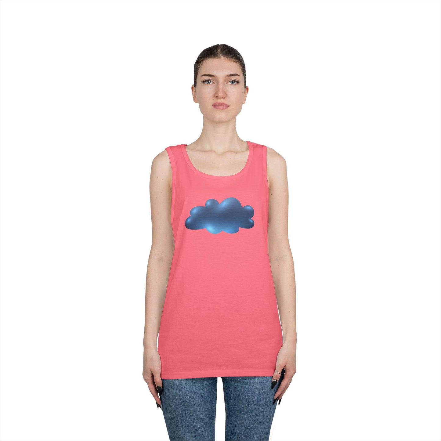 Unisex Heavy Cotton Tank Top - Serene Cloudscape