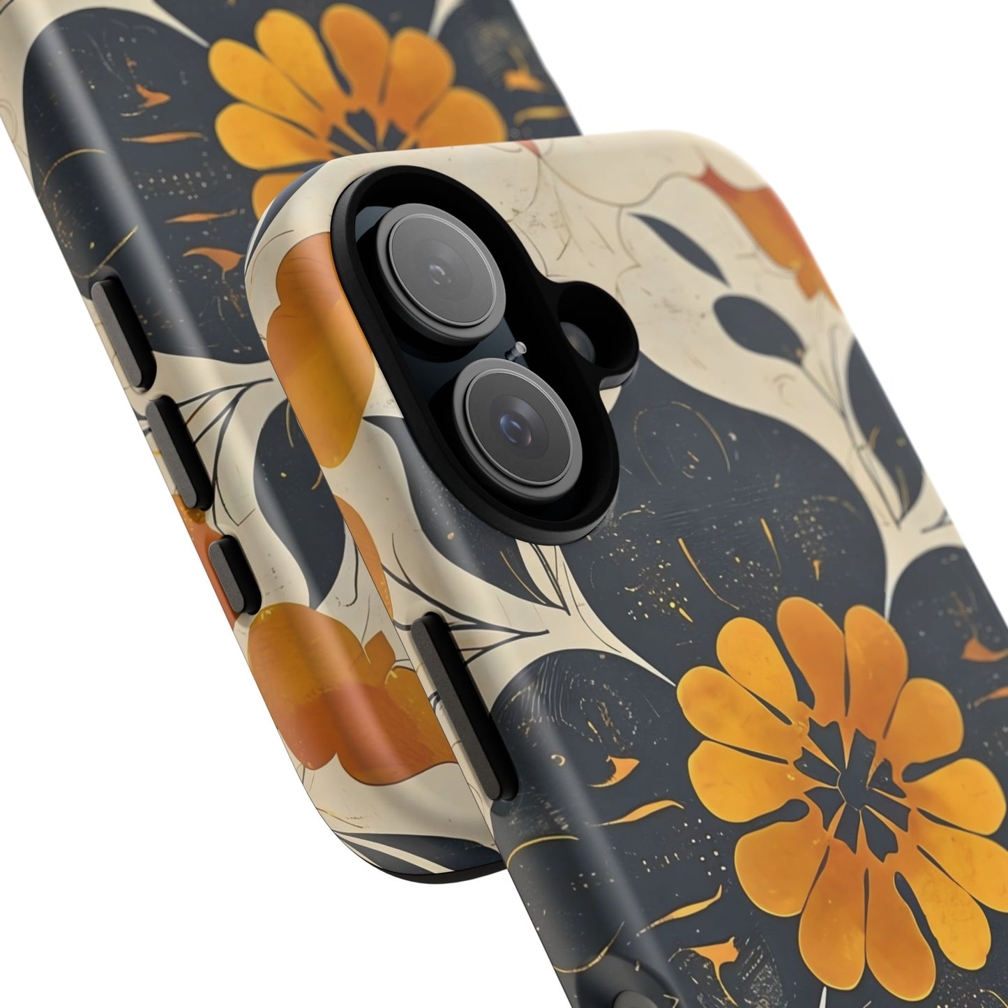 Floral Phone Case - Tough Cases, Botanical iPhone Cover, Vintage Flower Design, Durable Smartphone Protection, Unique Gift Idea