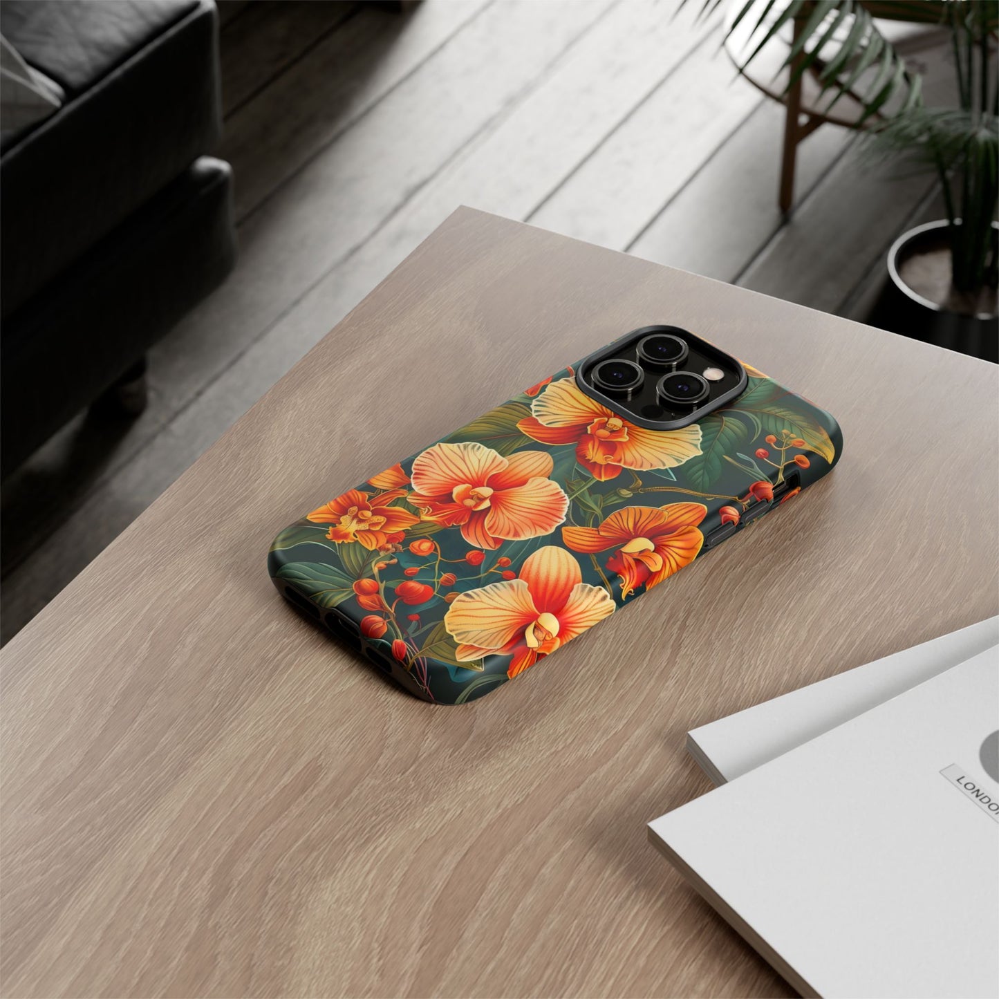 Floral Phone Case - Tough Cases, Protective Cover, Gift for Her, Smartphone Accessory, Floral Design, Nature-Inspired