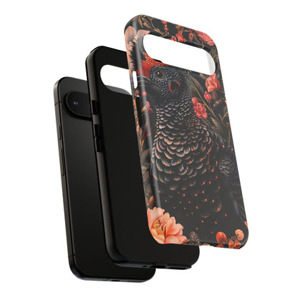 Tough Cases: Floral Design Phone Case, Stylish Protection for Your Phone, Unique Gift for Bird Lovers, Vibrant Floral Art, [...]