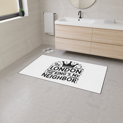 London-Themed Heavy Duty Floor Mat, Durable Entrance Rug, Home Decor, Gift for Housewarming, Fans of London, Interior Design