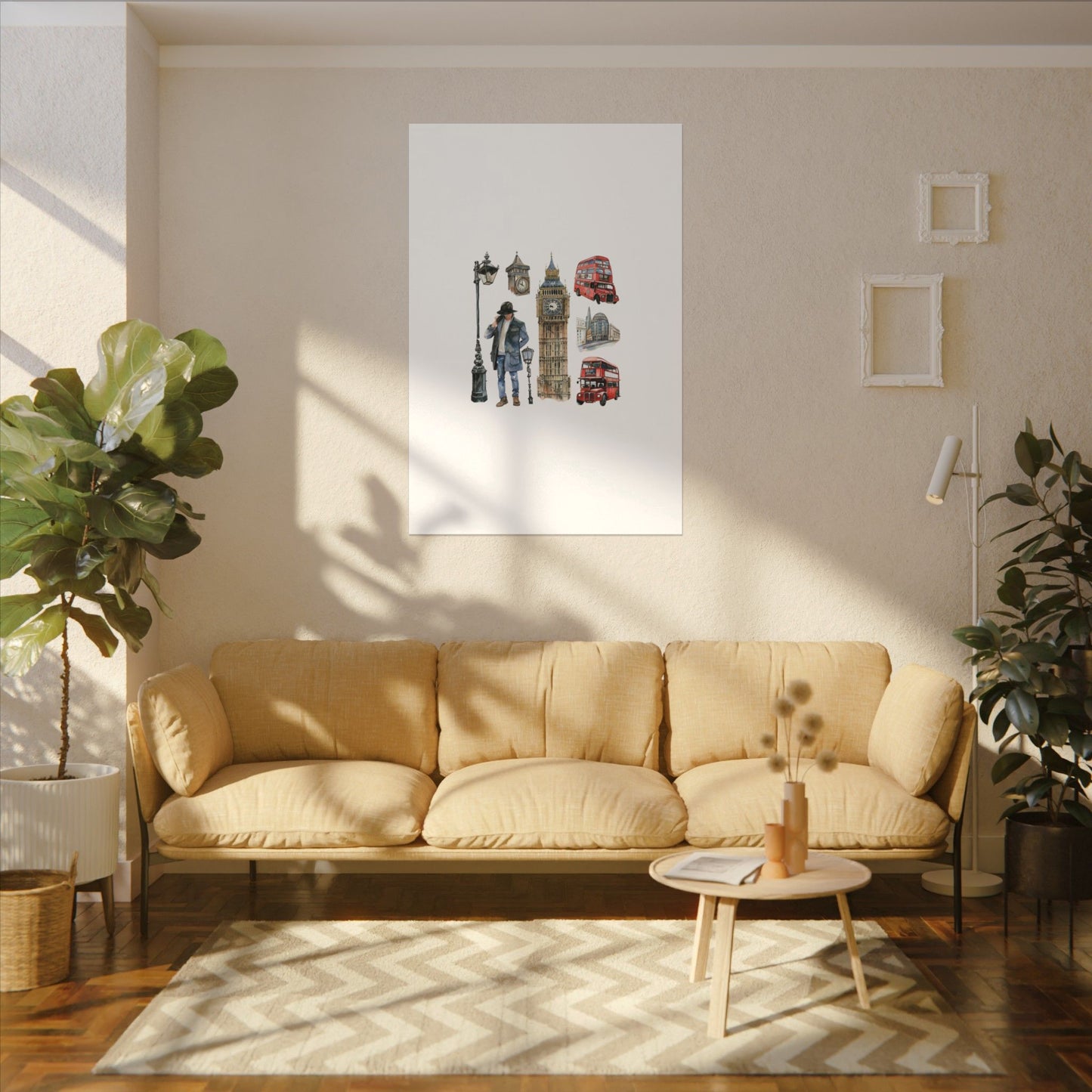 Canvas Art Print, London Skyline, Home Decor, Wall Art, Gift Idea, Travel Memories, Modern Wall Art