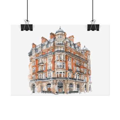 Elegant Architectural Rolled Posters, Art Prints for Home Decor, Gift for Housewarming, Wall Art for Living Room, Unique Art Decor