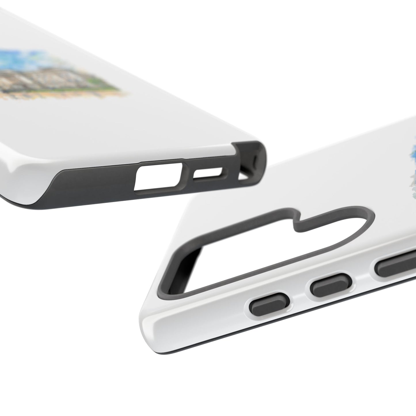 Artistic Phone Case - Watercolor Architecture Design