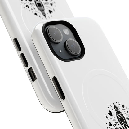 London Love Tough Magnetic Phone Cases, Durable Phone Cover, Travel Gift, London Souvenir, Protective Phone Case