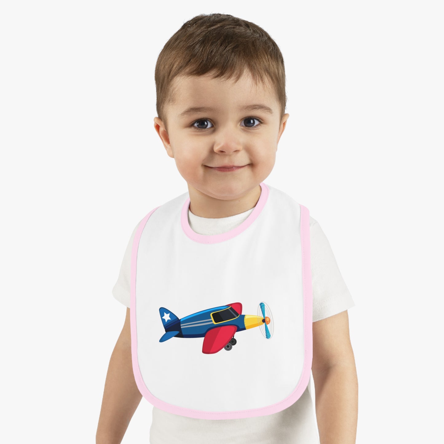 Aviation-Themed Baby Bib, Fun Baby Shower Gift, Toddler Feeding Bib, Airplane Design Bib, Cute Baby Accessories