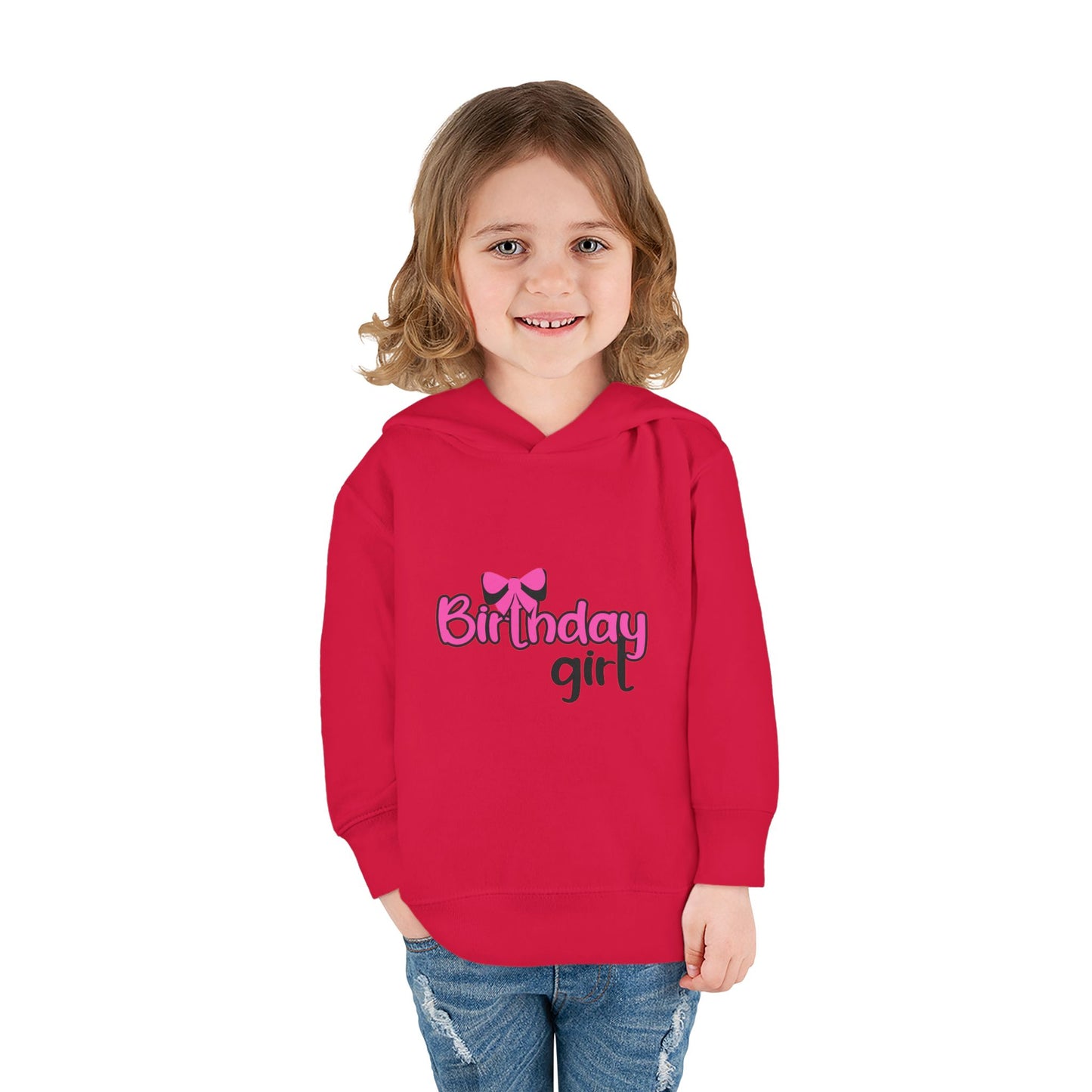 Birthday Girl Toddler Hoodie - Cute Pullover Fleece for Celebrations