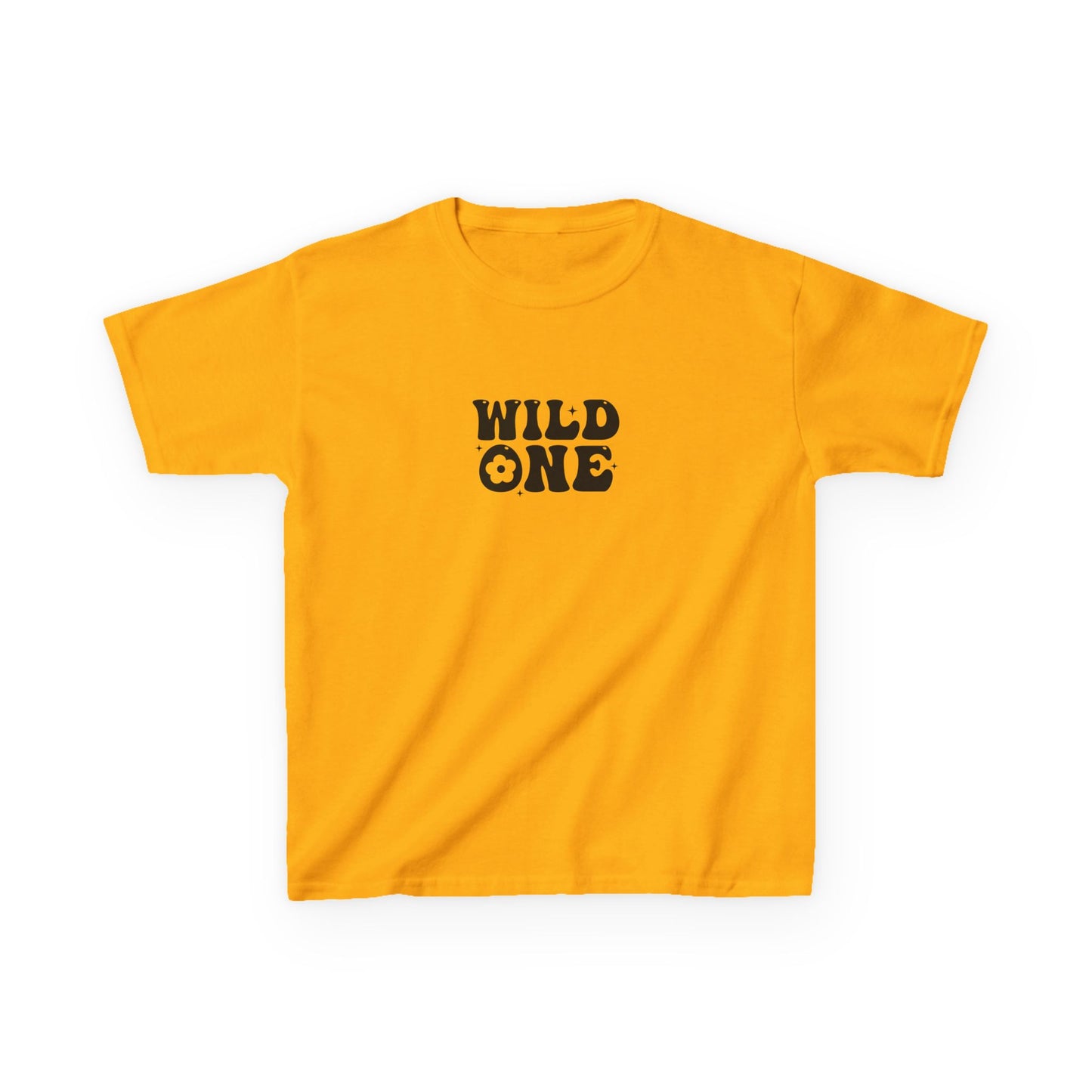Kids Heavy Cotton Tee - Wild One Boho Adventure Quote Design - Fun and Playful T-Shirt for Little Adventurers