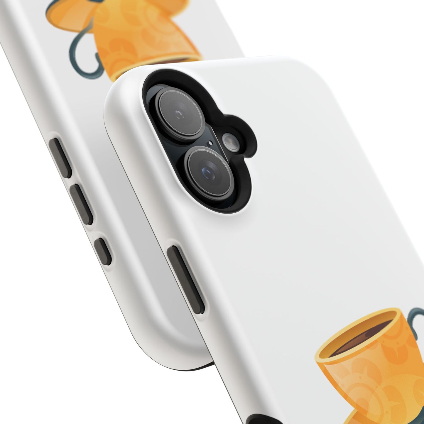 Stylish Magnetic Phone Case with Coffee Cup Design, Phone Accessory, Gift for Coffee Lovers, Functional Decor, Unique Magnet Case
