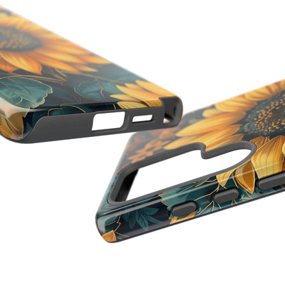 Sunflower Phone Case - Bright Floral Design, Stylish Tough Cover for Sunflower Lovers, Gift for Plant Enthusiasts, Mom Gift, Nature Lovers