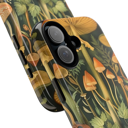 Mushroom Forest iPhone Case, Tough Cases for Nature Lovers, Vibrant Phone Accessories, Unique Gift for Him/Her, Eco-Friendly Style