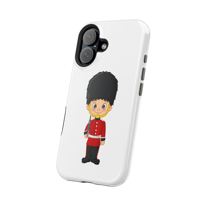 Cute Cartoon Soldier Magnetic Tough Case, Kid's Phone Cover, Fun Gift for Children, Birthday Present, Youth Accessories, Durable Protection