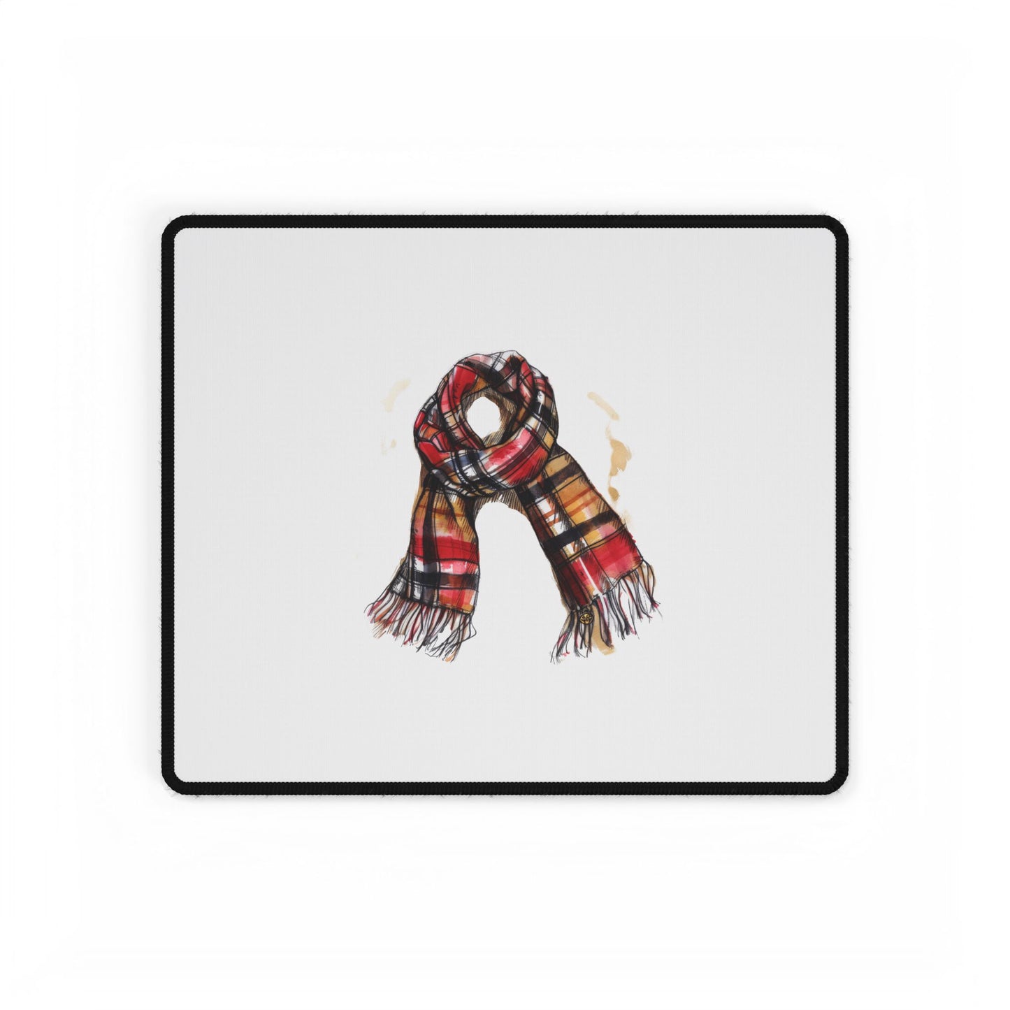 Cozy Plaid Desk Mat for Home Office, Computer Desk Protector, Warm Workspace Decor, Fall/Winter Vibes, Stylish Desk Accessory