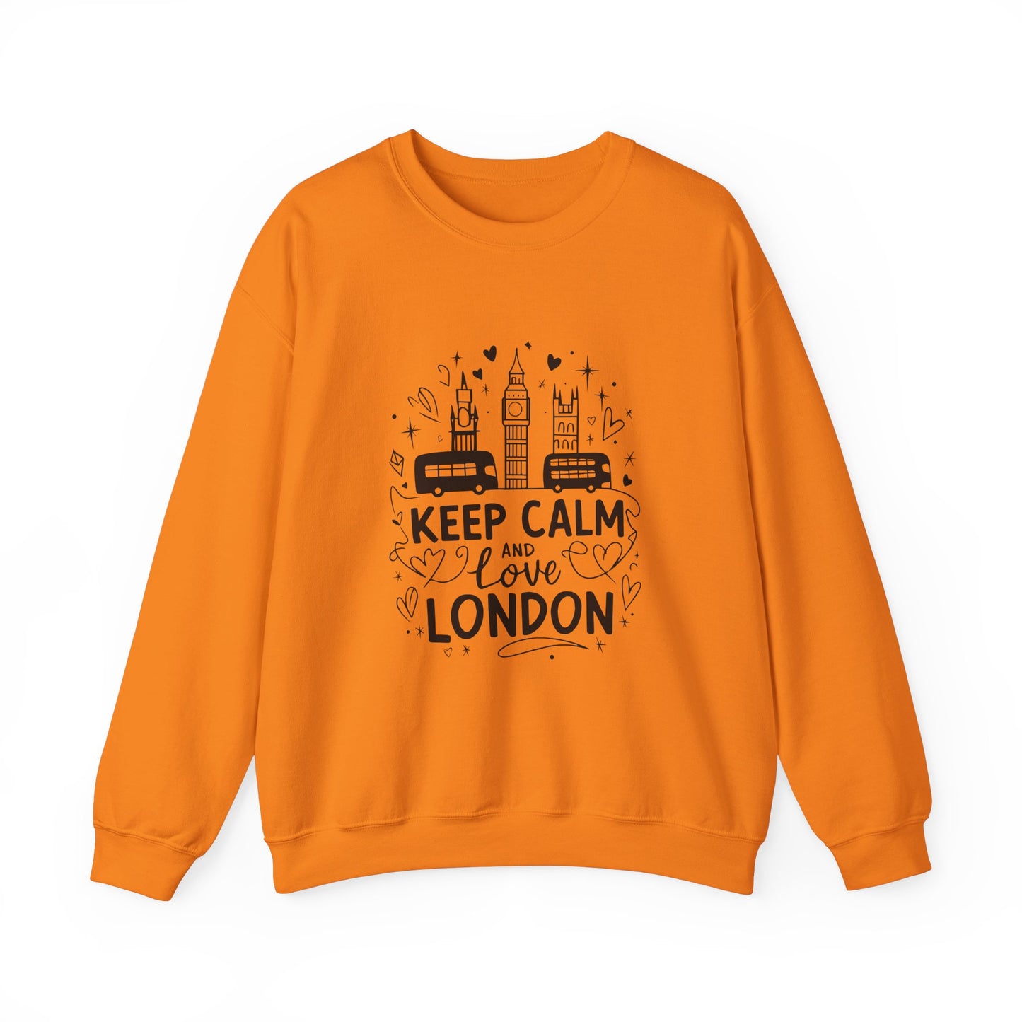 Unisex Heavy Blend™ Crewneck Sweatshirt Trendy - Keep Calm and love London