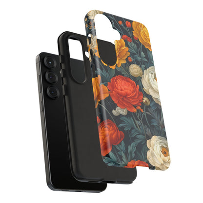 Floral Tough Case for Phones | Durable Floral Phone Cover, Boho Chic, Unique Gift for Her, Phone Protection, Flower Design