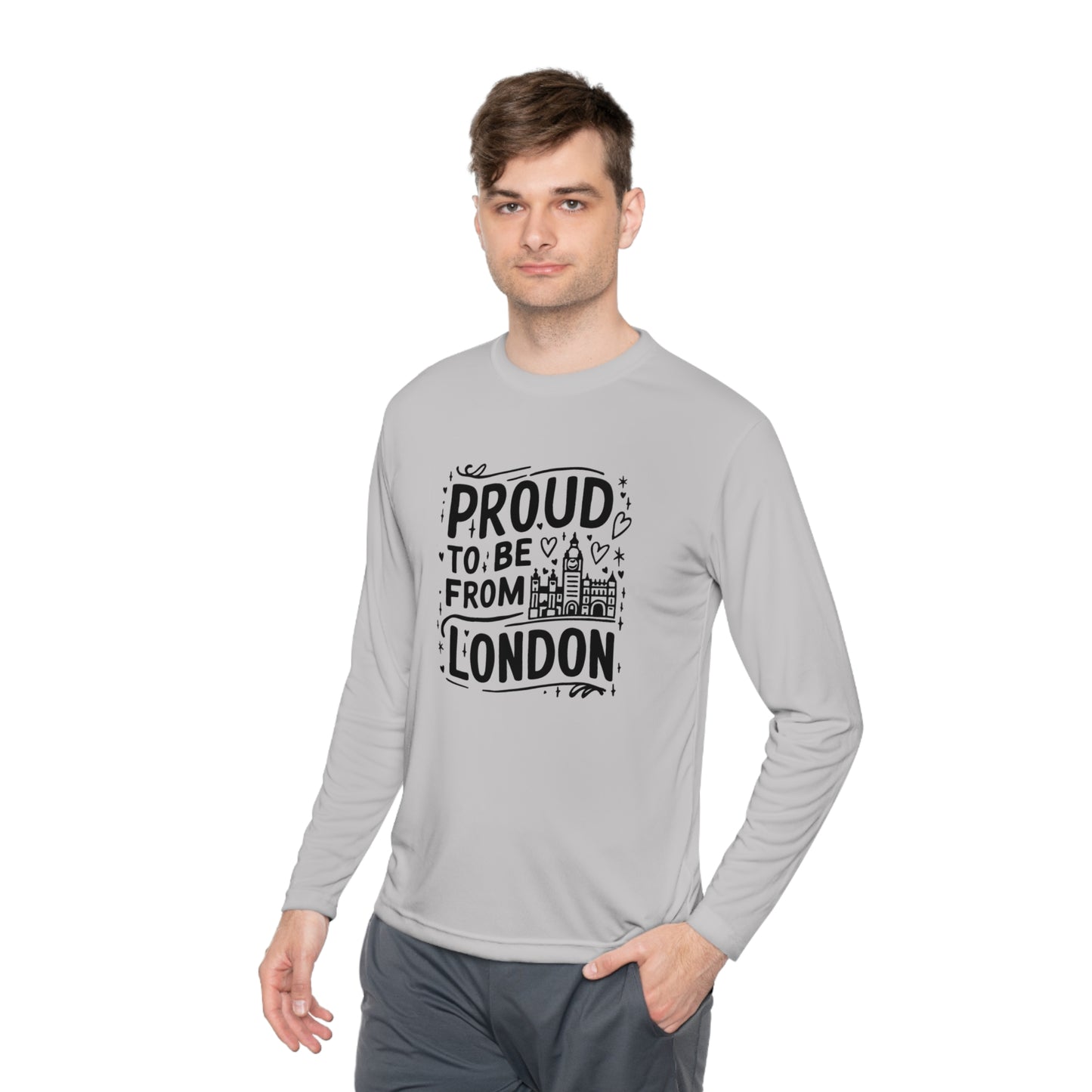 Unisex Lightweight Long Sleeve Tee - Proud to be from London