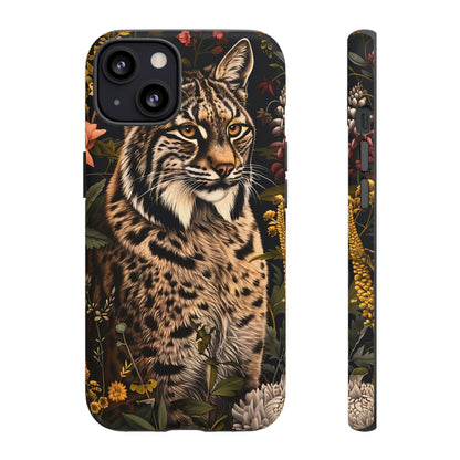 Wildlife Phone Case with Lynx Design, Tough Cases, Animal Lovers Gift, Nature Inspired Accessories, Unique Tech Protection