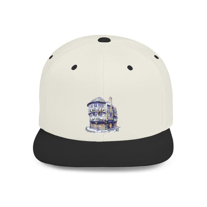 Stylish Flat Bill Snapback Hat, Trendy Cap for Graphic Lovers, Perfect for Festivals, Birthdays, and Everyday Wear