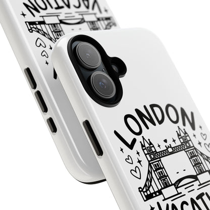 London Vacation Phone Case, Travel Accessories, Unique Gift, London Lover, Custom Phone Cover, Vacation Souvenir