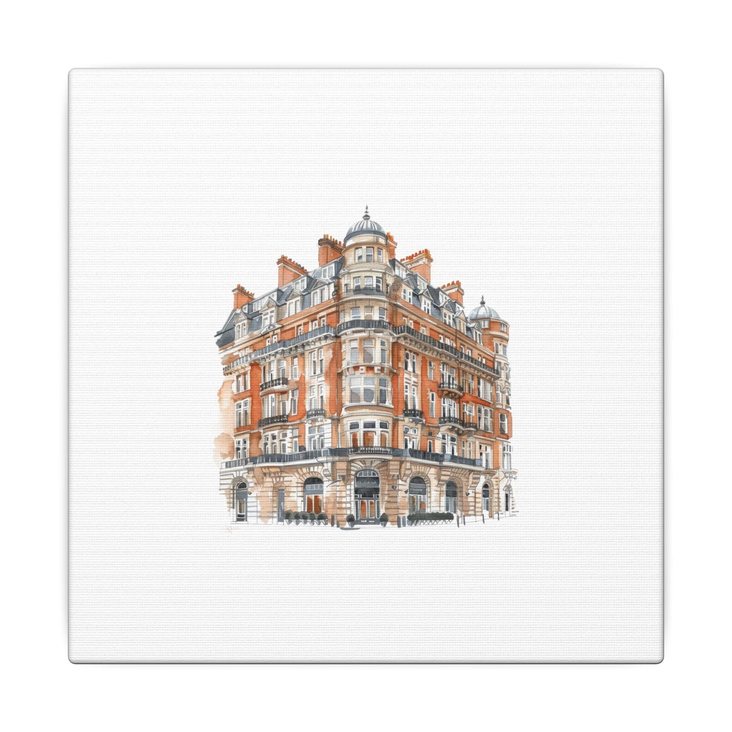 Artistic Matte Canvas Print of Historic Building, Wall Art Decor, Home Interior, Unique Gift, Fine Art, Architecture Lover, Urban Design