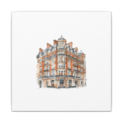 Artistic Matte Canvas Print of Historic Building, Wall Art Decor, Home Interior, Unique Gift, Fine Art, Architecture Lover, Urban Design