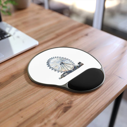 Elegant London Eye Mouse Pad with Wrist Rest | Perfect for Home Office Decor, Gift for Travel Lovers, Work from Home Essentials, Desk [...]