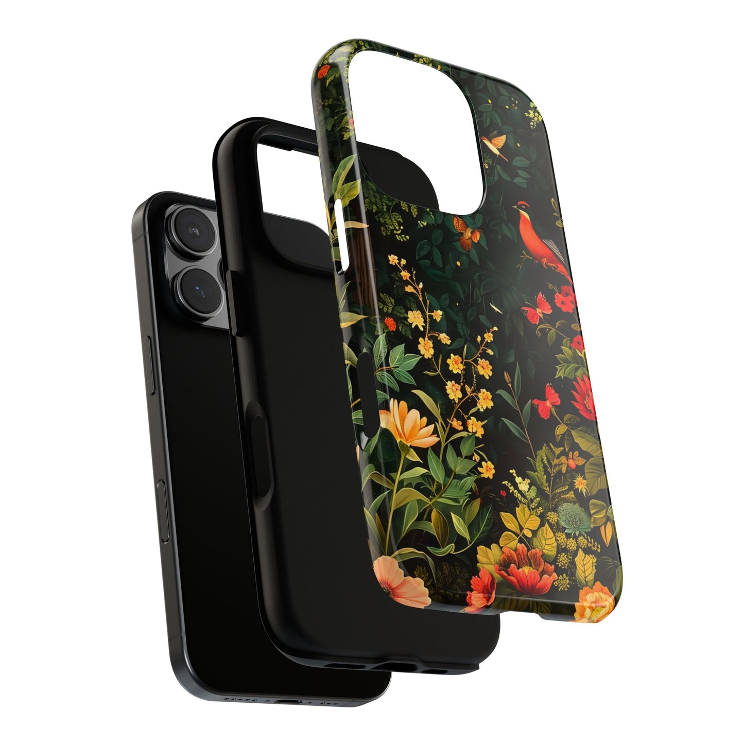 Floral Tough Phone Case, Nature-Inspired Design, Ideal for Garden Lovers, Gift for Birthdays, Christmas, Eco-Friendly Accessory