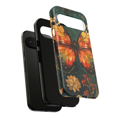 Butterfly Phone Case – Tough Cases for Nature Lovers, Floral Design, Butterfly Art, Unique Gift, Eco-Friendly Protection