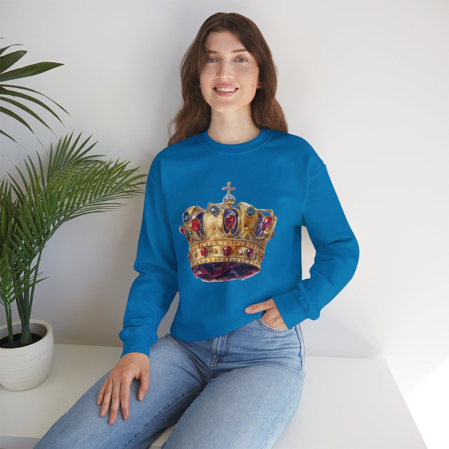 Unisex Heavy Blend™ Crewneck Sweatshirt - British Royal Crown
