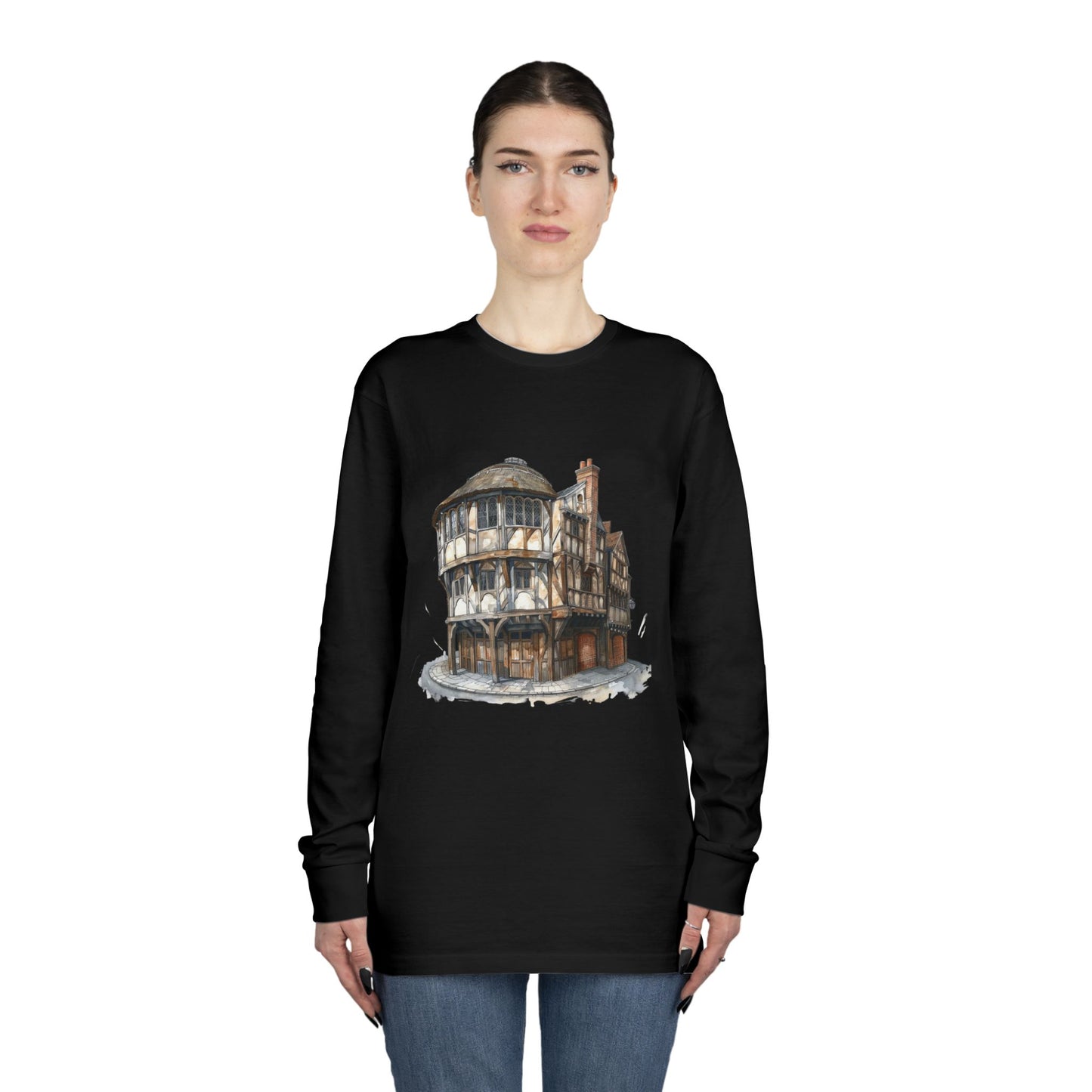 Long Sleeve Crewneck Tee - Classy British Pub