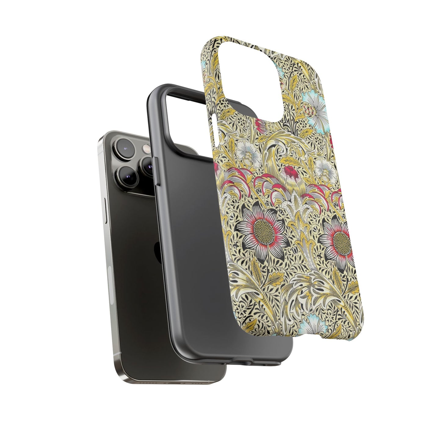Floral Phone Case - Tough Cases, Floral Design, Stylish, Protective, Unique Gift for Her, Phone Accessories