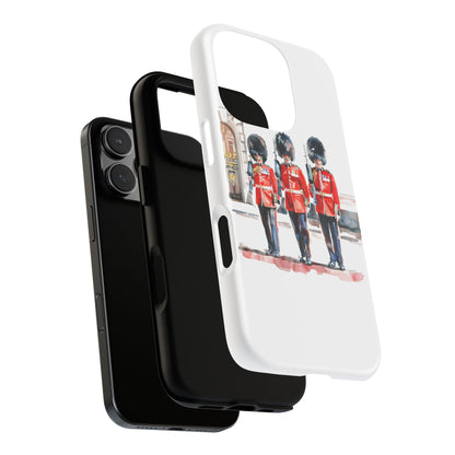 Phone Case with Royal Guard Design, Unique Cell Cover, London Souvenir, Tough Phone Case, Gift for Travelers, Stylish Street Photography