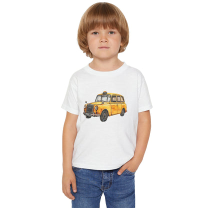 Adorable Yellow Taxi Toddler T-Shirt - Perfect for Little Adventurers