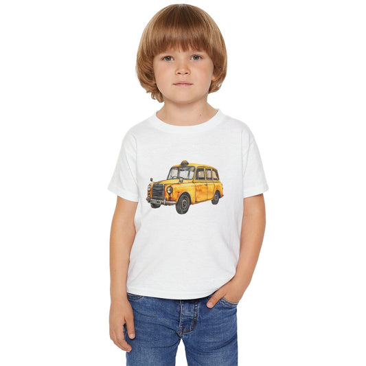 Adorable Yellow Taxi Toddler T-Shirt - Perfect for Little Adventurers