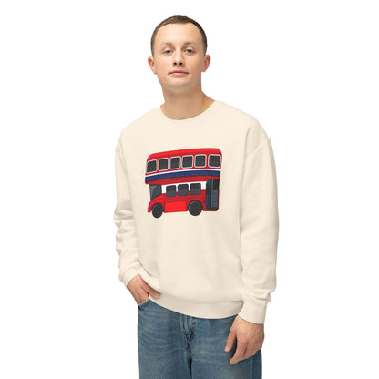 Unisex Lightweight Crewneck Sweatshirt - British English Bus