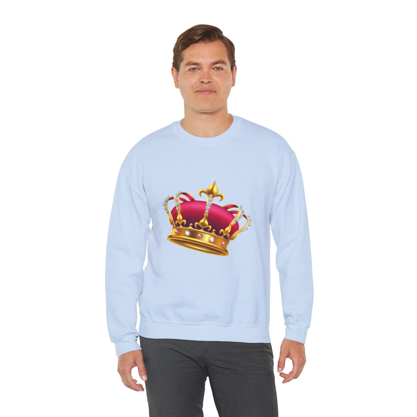 Unisex Heavy Blend™ Crewneck Sweatshirt Trendy - British Royal Crown