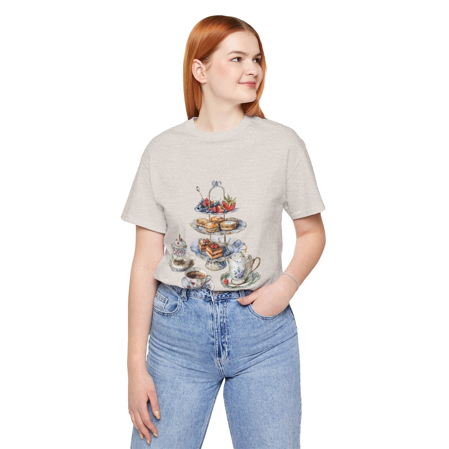 Unisex Jersey Short Sleeve Tee - Savoring Britain - A Journey Through British Cuisine