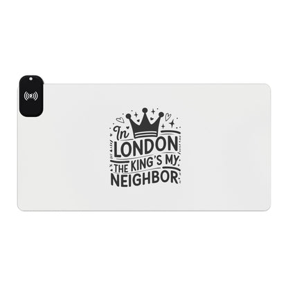 King's My Neighbour - LED Gaming Mouse Pad, Wireless Charging