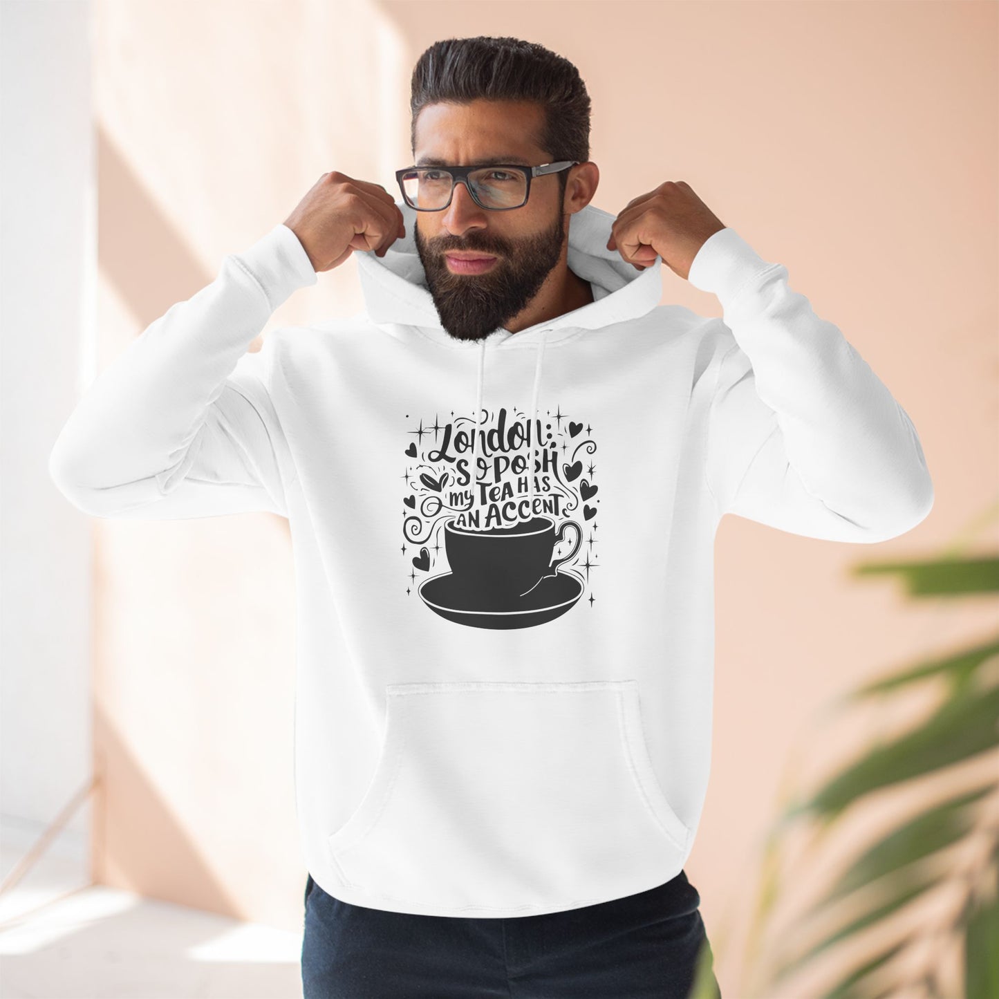 Three-Panel Fleece Hoodie - London's Nostalgic Tea