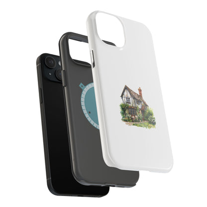 Magnetic Phone Cases, Whimsical Cottage Design, Unique Gift, Phone Accessory, Artful Cases for Nature Lovers, Customized Options