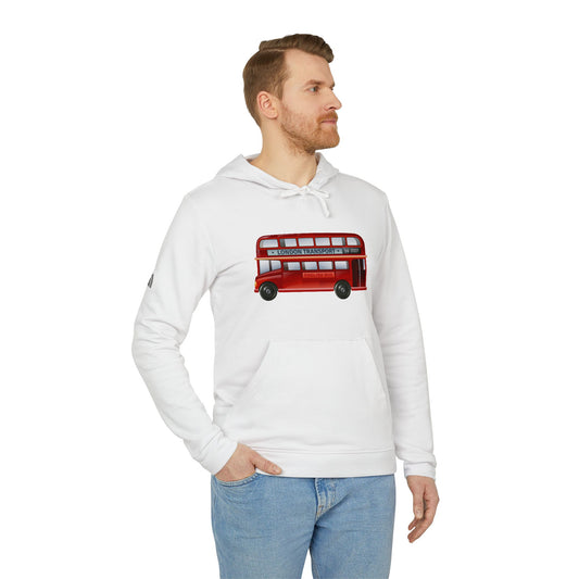 adidas Unisex Fleece Hoodie - Rolling London - The Iconic Double-Decker