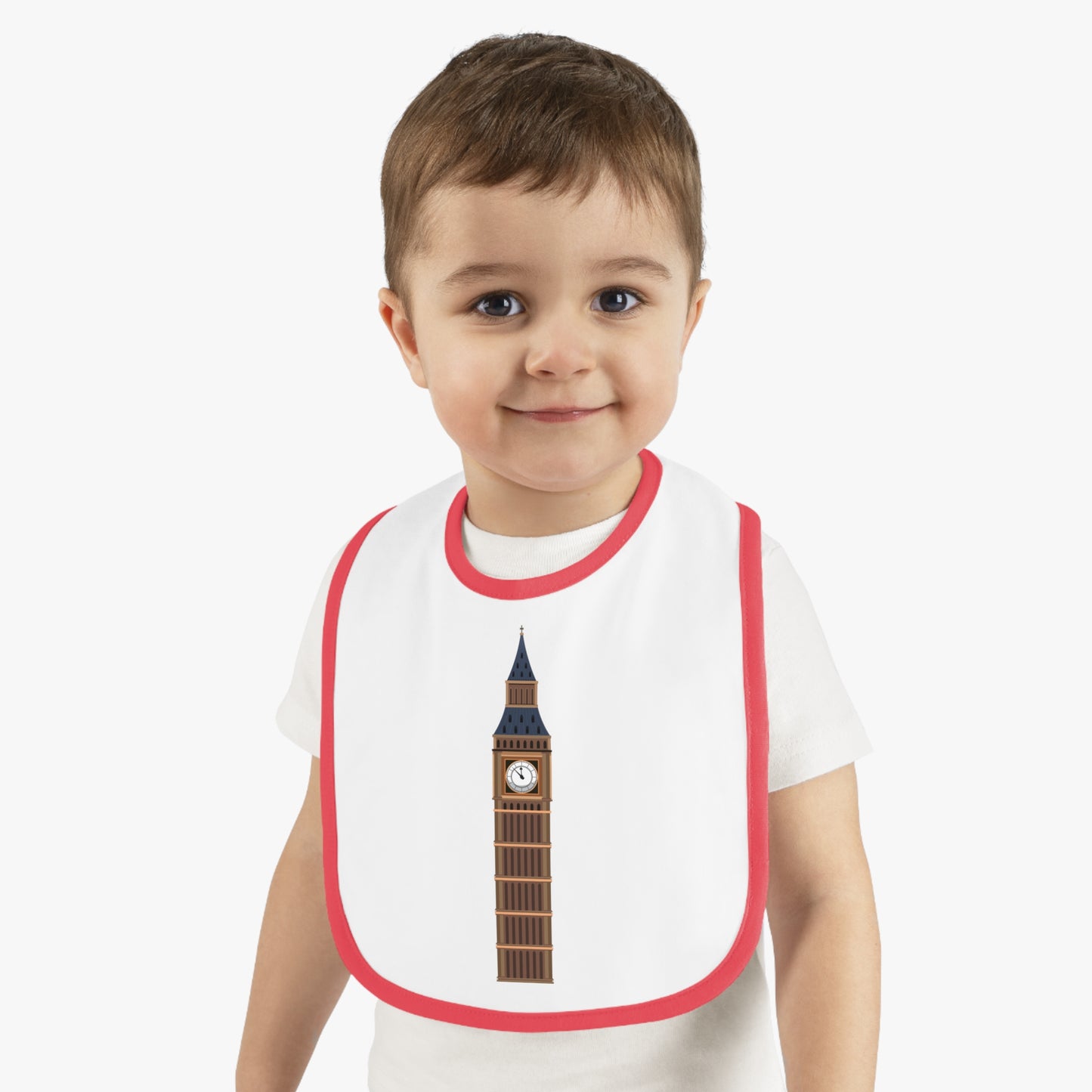 Big Ben Baby Bib, Cute Baby Shower Gift, London Themed Bib, Functional Baby Gear, Fun Feeding Accessory