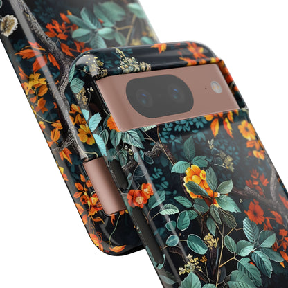 Floral Phone Case | Tough Cases, Protective Cover, Gift for Her, Autumn Vibes, Floral Phone Accessory, Unique Design