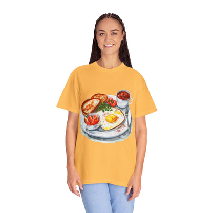 Unisex Garment-Dyed T-shirt - Hearty & Wholesome - Classic British Cuisin