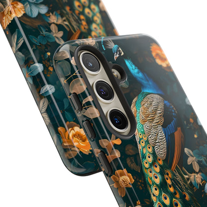 Peacock Phone Case - Elegant Floral Design, Tough Case for Protection, Unique Gift for Nature Lovers, Stylish Accessory, Eco-Friendly