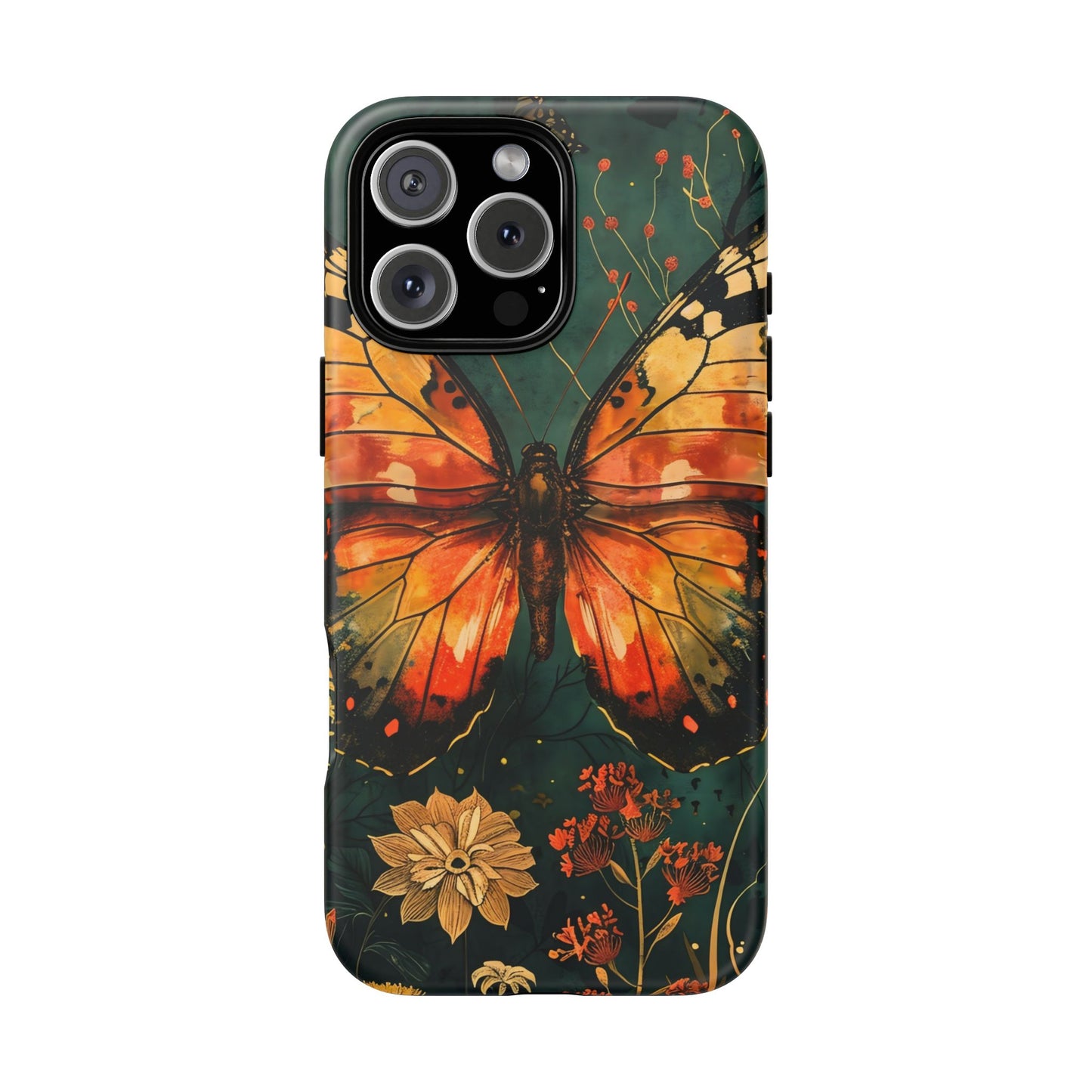 Butterfly Phone Case – Tough Cases for Nature Lovers, Floral Design, Butterfly Art, Unique Gift, Eco-Friendly Protection