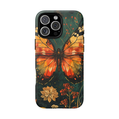 Butterfly Phone Case – Tough Cases for Nature Lovers, Floral Design, Butterfly Art, Unique Gift, Eco-Friendly Protection