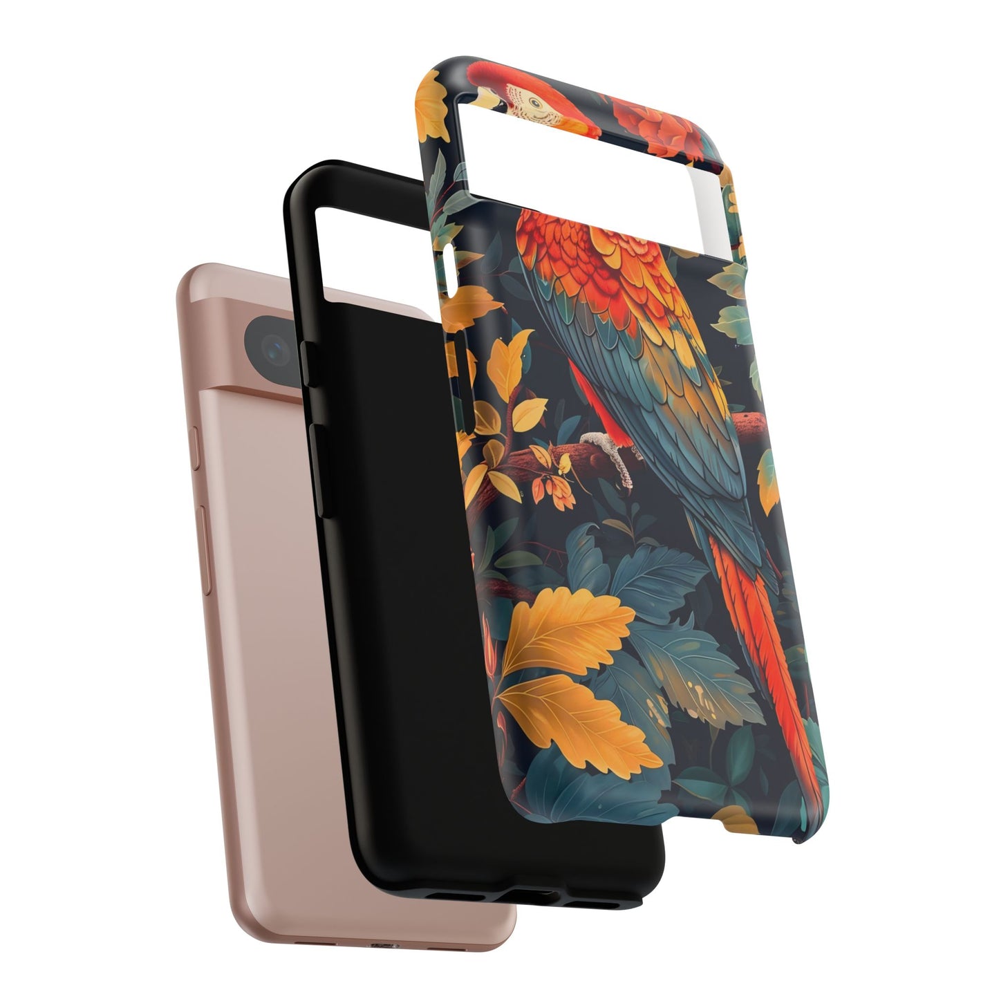 Vibrant Parrot Phone Case - Tough, Stylish, Nature-Inspired, Tropical, Wildlife, Perfect Gift, Summer Vibes