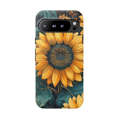 Sunflower Phone Case - Bright Floral Design, Stylish Tough Cover for Sunflower Lovers, Gift for Plant Enthusiasts, Mom Gift, Nature Lovers